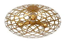 Светильник потолочный Wolfram 21117/65/02 Lucide латунь матовый золото 1 лампа, основание латунь матовое золото в стиле современный 