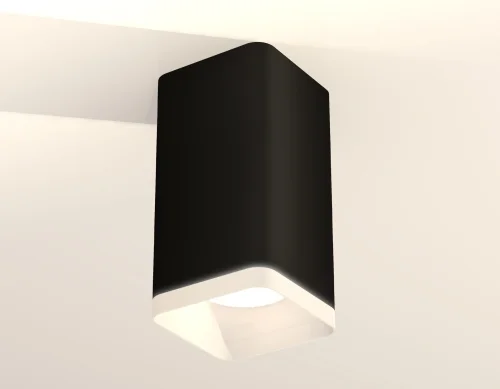 Светильник накладной Techno Spot XS XS7821021 Ambrella light чёрный 1 лампа, основание чёрное в стиле модерн хай-тек квадратный фото 3