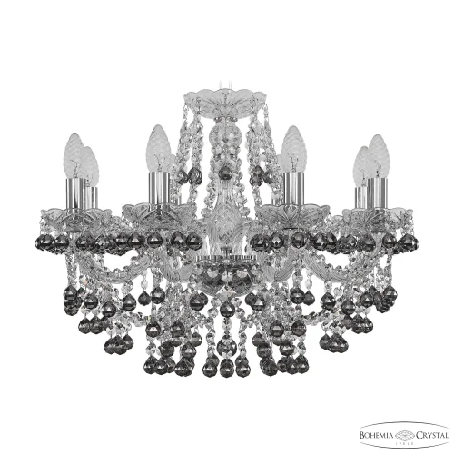 Люстра подвесная 1409/8/195 Ni K731 Bohemia Ivele Crystal без плафона на 8 ламп, основание никель в стиле классический sp