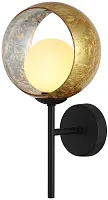 Бра LED Raundi 2178/05/01W Stilfort золотой 1 лампа, основание чёрное в стиле современный 