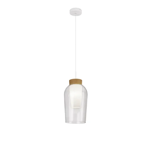 Светильник подвесной Nora 8278 Mantra прозрачный 1 лампа, основание белое в стиле современный 