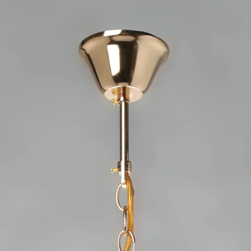 Люстра подвесная Бриз 111015204 DeMarkt прозрачная на 4 лампы, основание золотое в стиле классический  фото 11