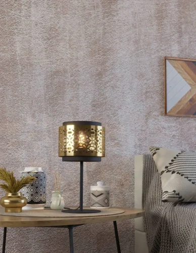 Настольная лампа 43982 Сэндбач (Sandbach) Eglo латунь чёрная на 1 лампу, основание чёрное металл в стиле современный фото 4