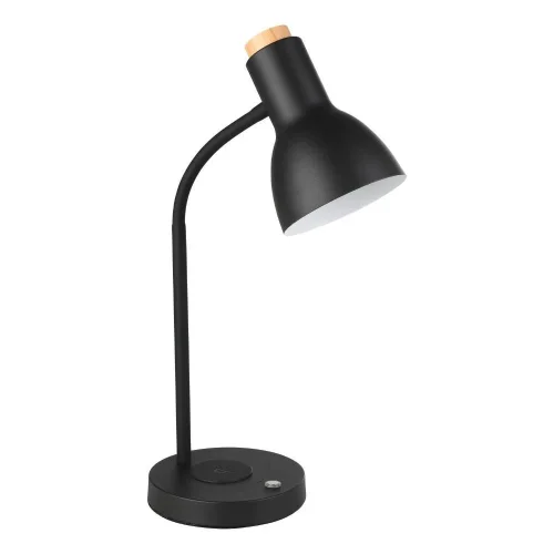 Настольная лампа LED с беспроводной зарядкой Veradal-Qi 900628 Eglo чёрная 1 лампа, основание чёрное металл в стиле современный  фото 4