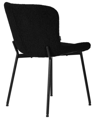 Стул обеденный  7404-LML MILO, цвет сиденья черный букле (UF992-12), черные матовые ножки Dobrin, чёрный/ткань, ножки/металл/чёрный, размеры - ****490*600 фото 4