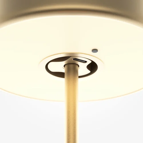 Настольная лампа LED AI Collaboration MOD229TL-L3G3K2 Maytoni золотая 1 лампа, основание золотое металл в стиле современный хай-тек беспроводная зарядка фото 5