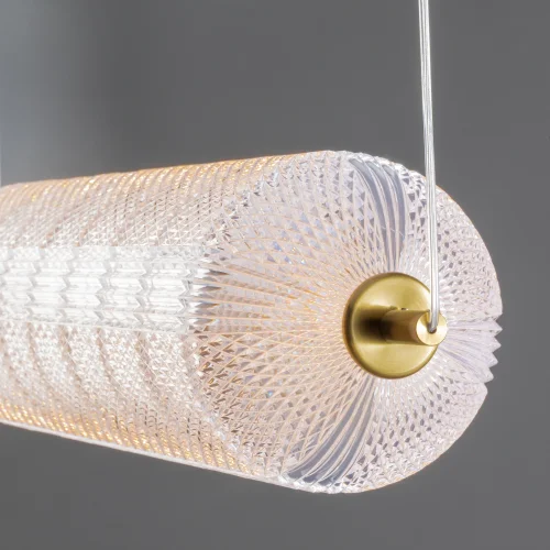 Светильник подвесной LED Awella FR6135PL-L18BT Freya прозрачный на 1 лампу, основание латунь в стиле современный арт-деко фото 9