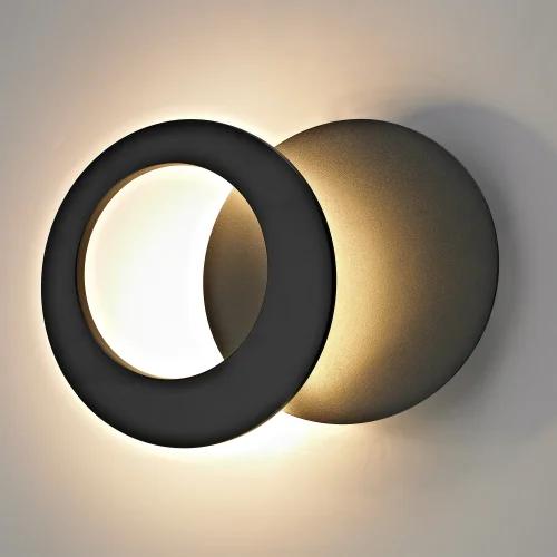 Бра LED Toronto 8464 Mantra чёрный на 1 лампа, основание чёрное в стиле современный хай-тек отражённый свет