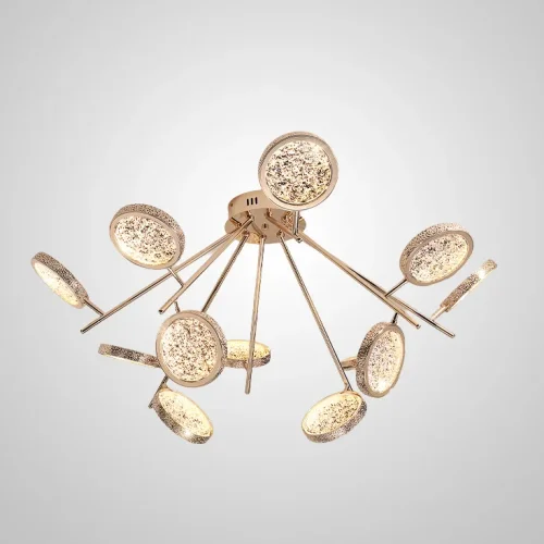 Люстра потолочная NAINA B CH B L8 208192-23 ImperiumLoft прозрачная на 8 ламп, основание золотое в стиле современный фото 5 Люстра потолочная NAINA B CH B L8 208192-23 ImperiumLoft прозрачная на 8 ламп, основание золотое в стиле современный фото 5