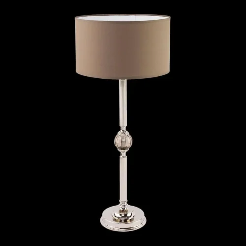 Настольная лампа Tivoli TIV-LG-1(N) Kutek коричневая 1 лампа, основание никель металл в стиле классический  фото 2
