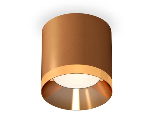 Светильник накладной Techno spot XS7404010 Ambrella light коричневый 1 лампа, основание коричневое в стиле хай-тек современный круглый