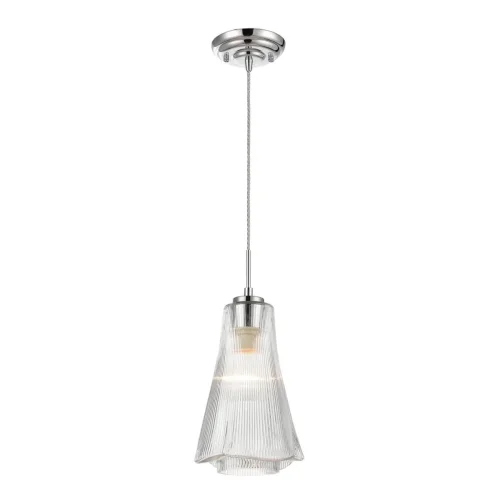 Светильник подвесной Emily VL5603P11 Vele Luce прозрачный на 1 лампу, основание хром в стиле современный 