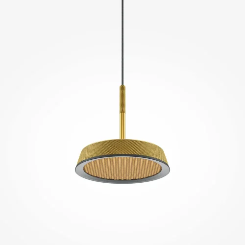 Светильник подвесной LED El MOD041PL-L15G3K Maytoni золотой 1 лампа, основание чёрное в стиле современный минимализм  фото 3