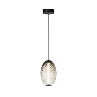 Светильник подвесной LED Bruma MOD397PL-L14B3K Maytoni дымчатый на 1 лампу, основание чёрное в стиле современный 