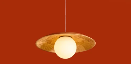 Светильник подвесной Albero FR5589PL-01T Freya коричневый белый на 1 лампу, основание латунь в стиле современный кантри фото 5