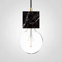 Светильник подвесной MARMOR VELDI Nero designed in 2015 74402-22 ImperiumLoft без плафона 1 лампа, основание чёрное в стиле современный 