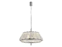Светильник подвесной LED 8444/S chrome Newport прозрачный 1 лампа, основание хром в стиле классика модерн американский 