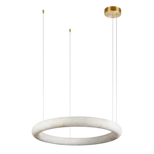 Светильник подвесной LED Oslo 10407/800 LOFT IT белый на 1 лампу, основание бронзовое в стиле современный кольца фото 3
