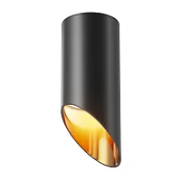 Светильник накладной Lipari C044CL-01-15GU10-B Maytoni чёрный 1 лампа, основание чёрное в стиле хай-тек модерн круглый