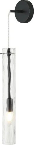 Светильник подвесной Perfecto Light 2193/02/01PW Stilfort прозрачный на 1 лампу, основание чёрное в стиле современный фото 3