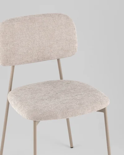 Стул Chao, серый, серые ножки, 2шт./уп. УТ000039975 Stool Group, серый/рогожка, ножки/металл/серый, размеры - *780**** фото 2