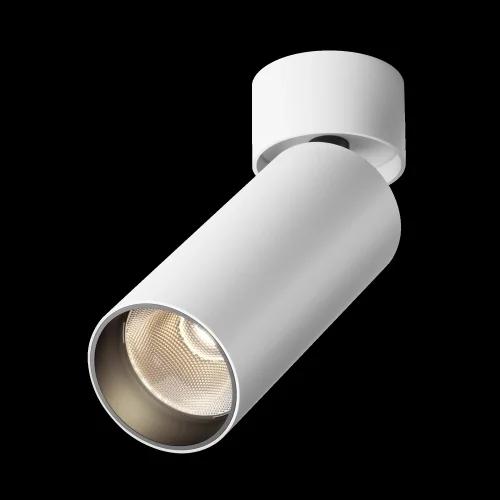 Светильник накладной Focus LED C055CL-L12W3K-W-W Maytoni белый на 1 лампу, основание белое в стиле хай-тек современный круглый фото 11