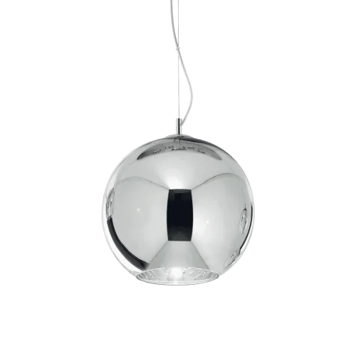Светильник подвесной NEMO SP1 D30 CROMO Ideal Lux хром 1 лампа, основание хром в стиле современный шар