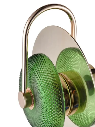 Бра LED Rainbow VL5744W11 Vele Luce зелёный на 1 лампу, основание золотое в стиле арт-деко современный фото 4 Бра LED Rainbow VL5744W11 Vele Luce зелёный на 1 лампу, основание золотое в стиле арт-деко современный фото 4