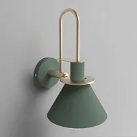 Настенное бра CODA Зеленый 140616-26 ImperiumLoft зелёный 1 лампа, основание латунь в стиле минимализм лофт 