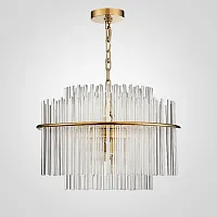 Люстра подвесная NOCTURNE D50 101839-26 ImperiumLoft прозрачная на 6 ламп, основание золотое в стиле современный 