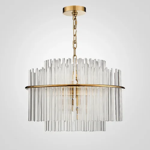 Люстра подвесная NOCTURNE D50 101839-26 ImperiumLoft прозрачная на 6 ламп, основание золотое в стиле современный Люстра подвесная NOCTURNE D50 101839-26 ImperiumLoft прозрачная на 6 ламп, основание золотое в стиле современный