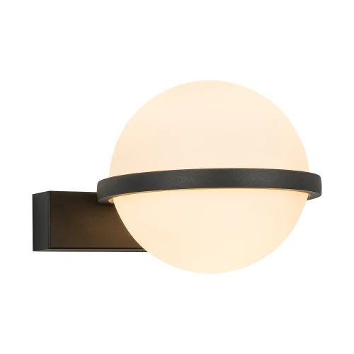 Бра LED Ringar 4502-1W Favourite белый на 1 лампу, основание чёрное в стиле современный 