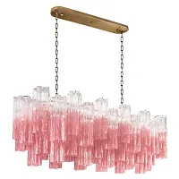 Люстра подвесная Мурано / Murano 10580/1000R Clear pink LOFT IT розовая на 11 ламп, основание бронзовое в стиле современный арт-деко Люстра подвесная Мурано / Murano 10580/1000R Clear pink LOFT IT розовая на 11 ламп, основание бронзовое в стиле современный арт-деко