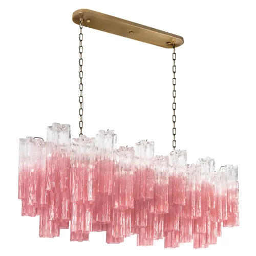 Люстра подвесная Мурано / Murano 10580/1000R Clear pink LOFT IT розовая на 11 ламп, основание бронзовое в стиле современный арт-деко Люстра подвесная Мурано / Murano 10580/1000R Clear pink LOFT IT розовая на 11 ламп, основание бронзовое в стиле современный арт-деко