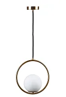 Светильник подвесной Glob LOFT2600-A LOFT IT белый 1 лампа, основание медь в стиле современный шар