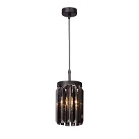 Светильник подвесной V5155-1/1S Vitaluce чёрный серый 1 лампа, основание чёрное в стиле классический современный 
