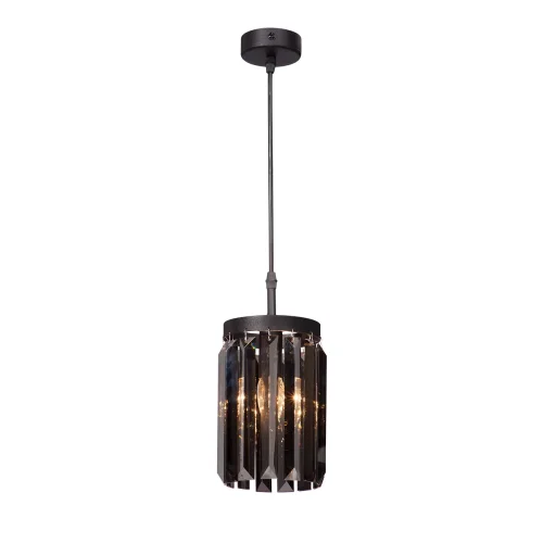 Светильник подвесной V5155-1/1S Vitaluce чёрный серый 1 лампа, основание чёрное в стиле классический современный 