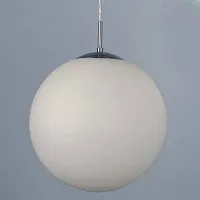 Светильник Шар подвесной CL941301 Citilux белый на 1 лампу, основание хром серое в стиле современный шар