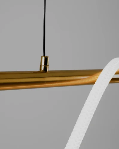Светильник подвесной LED True V10680-PL Moderli белый 1 лампа, основание золотое в стиле минимализм хай-тек современный  фото 3