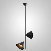 Светильник подвесной Cone 101468-26 ImperiumLoft чёрный 2 лампы, основание чёрное в стиле современный 