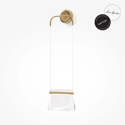 Бра LED Cabaret MOD170WL-L8BS3K1 Maytoni прозрачный на 1 лампу, основание латунь в стиле современный арт-деко фото 3