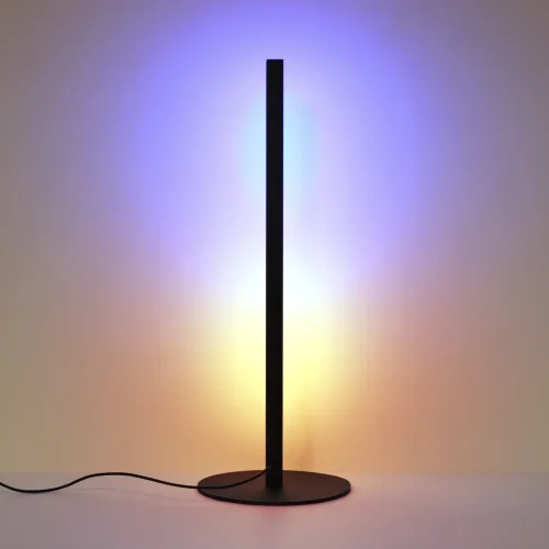 Настольная лампа LED с пультом Fillini 4335/14TL Odeon Light чёрная 1 лампа, основание чёрное металл в стиле хай-тек минимализм с пультом фото 3
