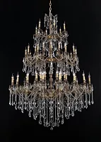 Люстра подвесная BARLETTA 122.60 antique Lucia Tucci без плафона на 60 ламп, основание бронзовое в стиле классический 