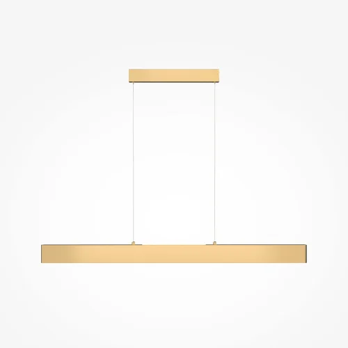 Светильник подвесной LED Step P010PL-L30G3K Maytoni золотой на 1 лампу, основание золотое в стиле хай-тек минимализм линейный фото 5