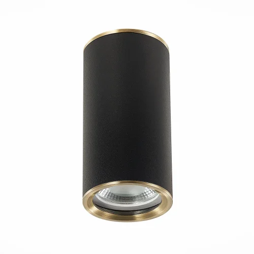 Светильник накладной Chomus ST111.437.01 ST-Luce чёрный 1 лампа, основание чёрное в стиле хай-тек круглый фото 2