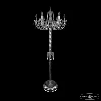 Торшер 1402T2/6/195-160 Ni Bohemia Ivele Crystal sp без плафона 6 ламп, основание прозрачное никель в стиле классический
