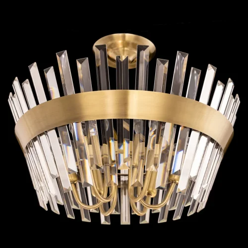 Люстра потолочная Вестерос CL307163 Citilux прозрачная на 6 ламп, основание бронзовое в стиле классический современный  фото 2