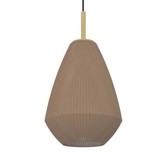 Светильник подвесной Caprarola 900813 Eglo коричневый 3 лампы, основание матовое латунь в стиле современный  фото 3
