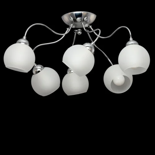 Люстра потолочная Лучиана CL147161 Citilux белая на 6 ламп, основание хром в стиле современный  фото 2