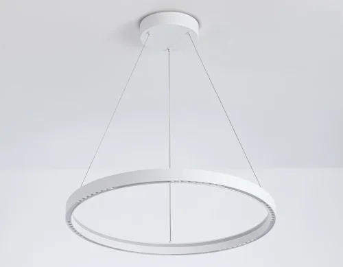Светильник подвесной LED FL5851 Ambrella light белый 1 лампа, основание белое в стиле современный хай-тек кольца фото 6